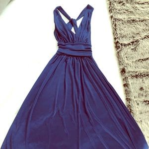 Express navy gown